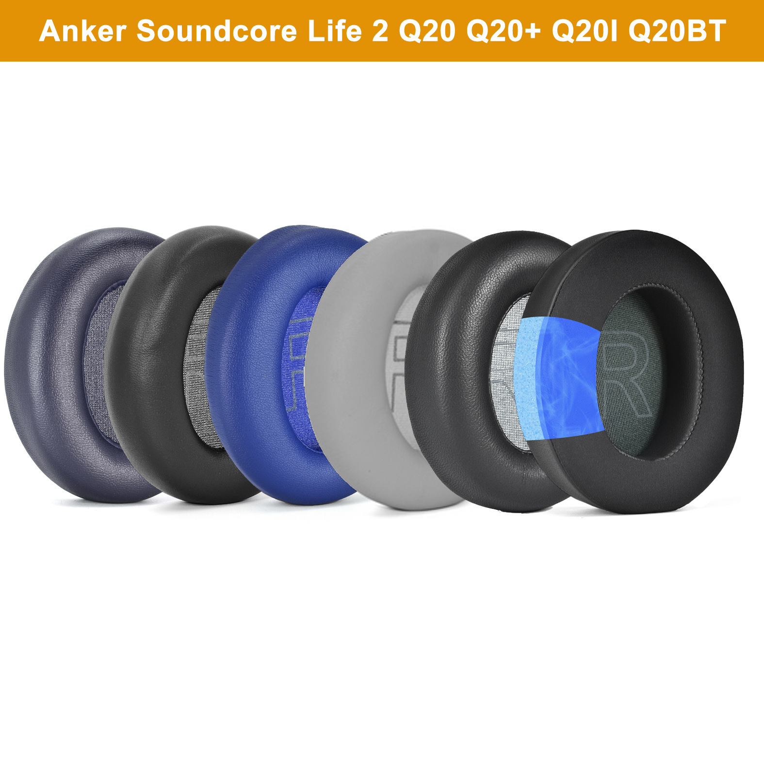 Cooling Pillow Gel - ฟองน้ำหูฟัง AKG เปลี่ยนสำหรับ Anker soundcore Q20