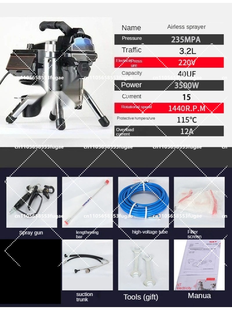 เครื่องพ่นสีแบบไร้อากาศ รุ่นมื - Home Textile Industry บทวิจารณ์และราคา