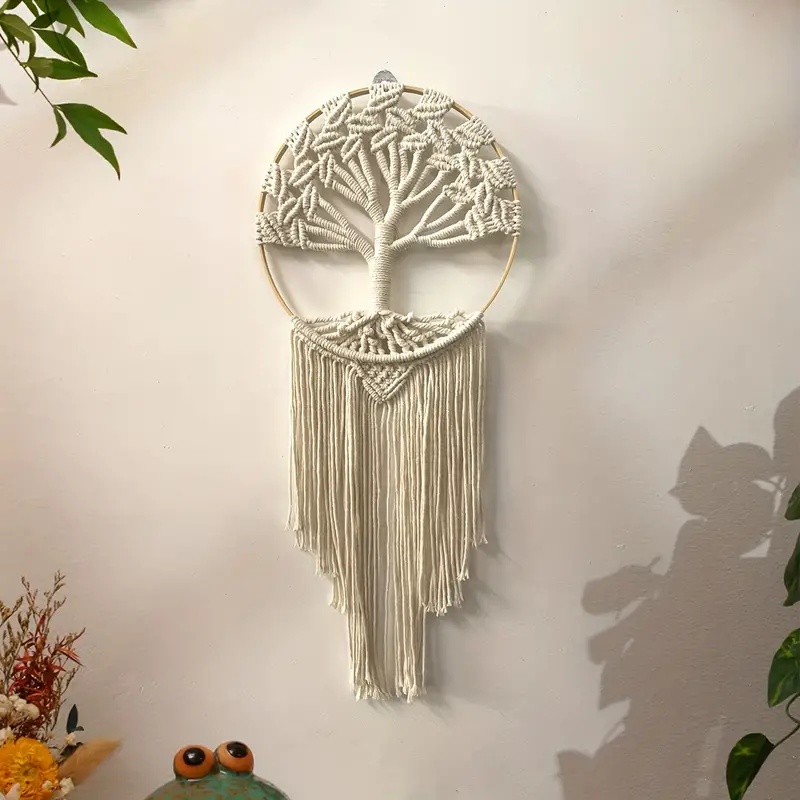 Tree of Life Macrame แขวนผนัง  - Home Textiles Discount บทวิจารณ์และราคา