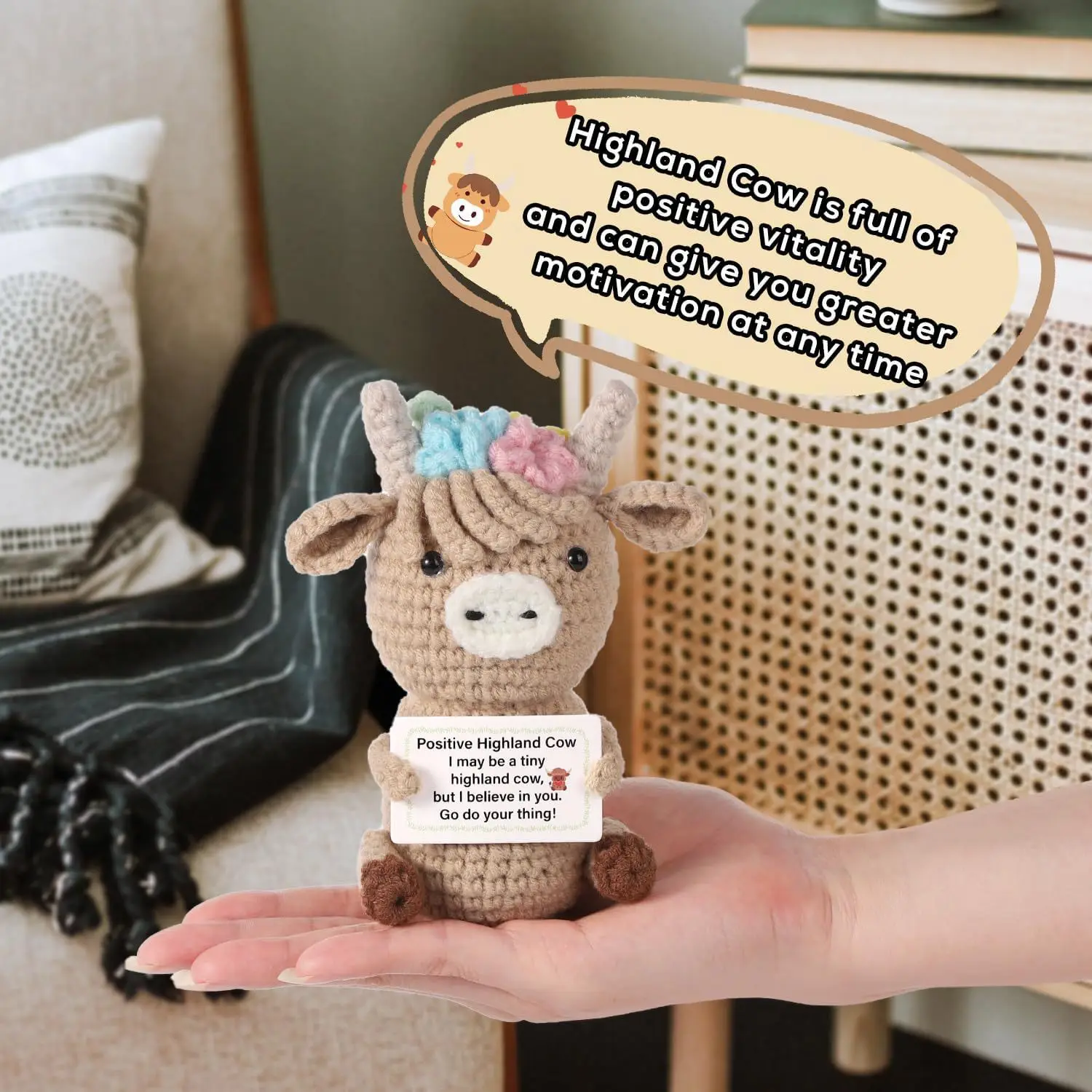 ตุ๊กตาวัวถักโครเชต์ ของตกแต่งโ - Home And Textiles Today บทวิจารณ์และราคา