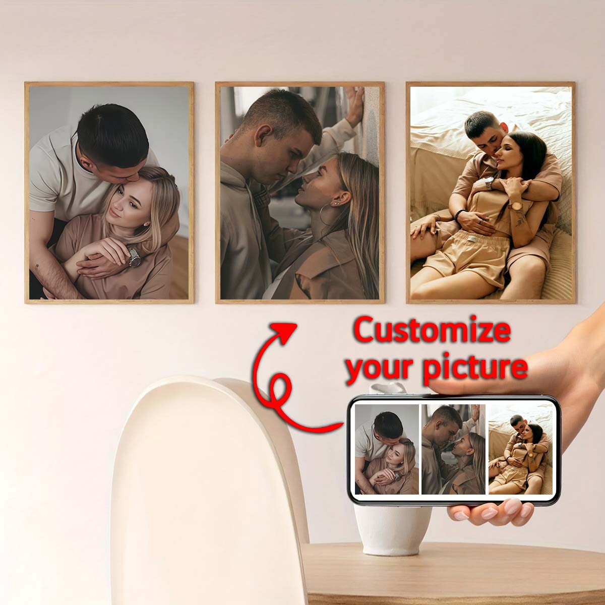 ภาพสามชิ้น - ภาพวาดสีน้ำมันแบบ - Home And Textiles Today บทวิจารณ์และราคา