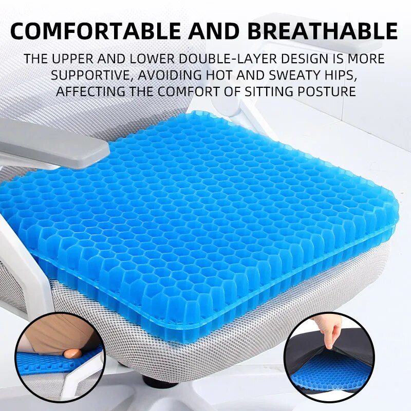 เบาะรองนั่งเจลหนาพิเศษ ระบายอา - Cooling Pillow Gel บทวิจารณ์และราคา