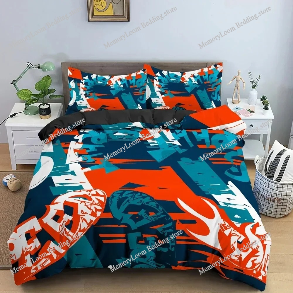 ชุดเครื่องนอนลายกราฟฟิตี้ทันสม - Home Textiles Trends บทวิจารณ์และราคา