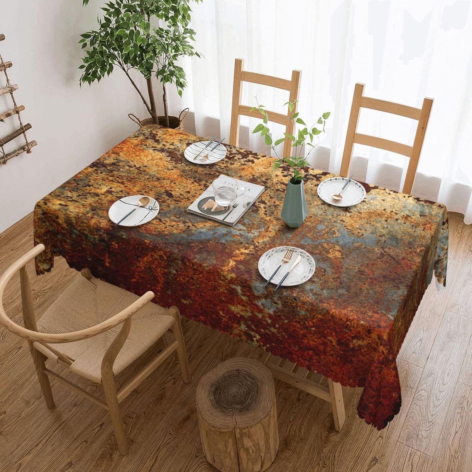 ผ้าปูโต๊ะสีน้ำตาลอุตสาหกรรม สี - Home Textile Industry บทวิจารณ์และราคา