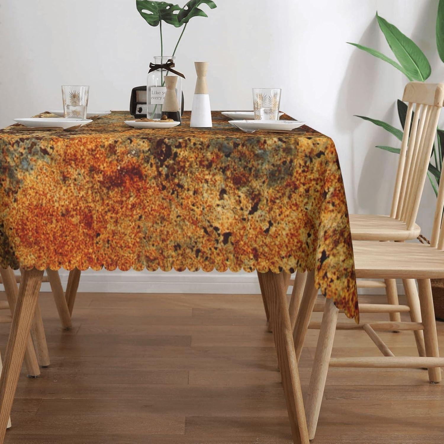 ผ้าปูโต๊ะสีน้ำตาลอุตสาหกรรม สี - Home Textile Industry บทวิจารณ์และราคา