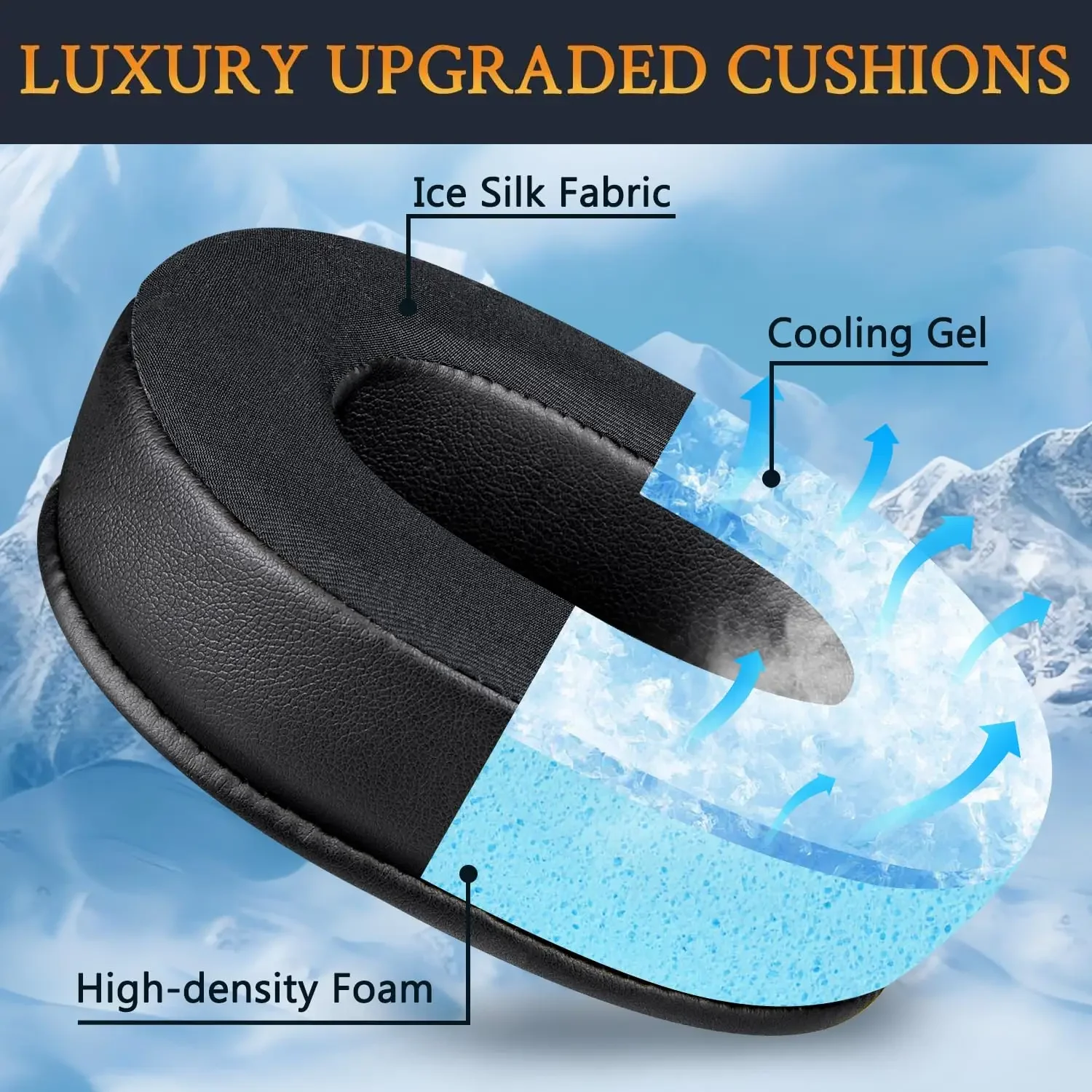 แผ่นรองหูฟังสำหรับหูฟังไร้สาย  - Cooling Pillow Gel บทวิจารณ์และราคา